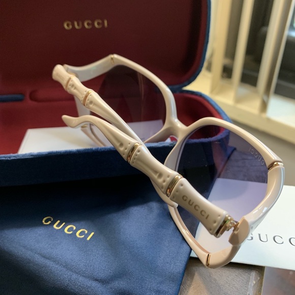 βοΈSOLDβοΈAuthentic GUCCI 58 Oversize Square Acetate - Picture 6 of 8